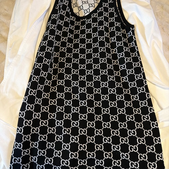 Gucci Dresses & Skirts - Gucci Monogram Black and White Dress